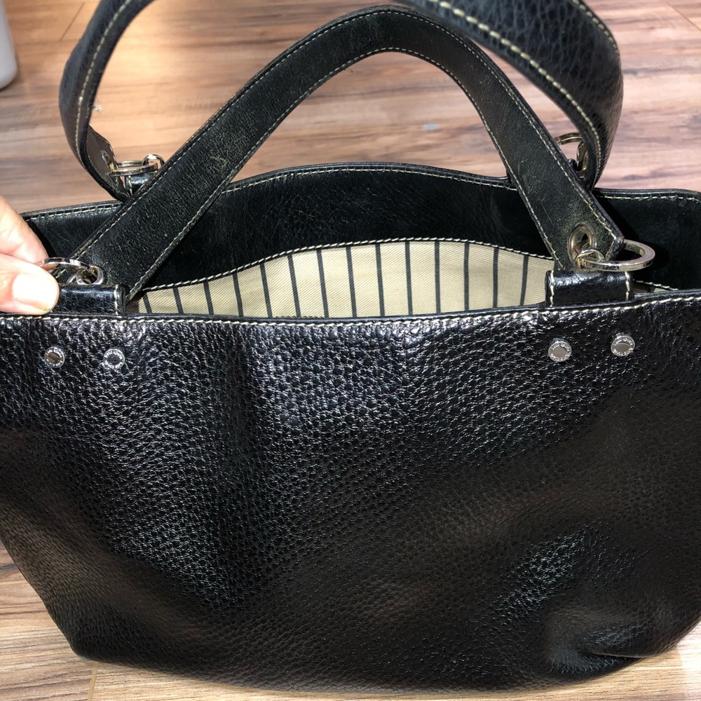 Kate Spade black leather handbag